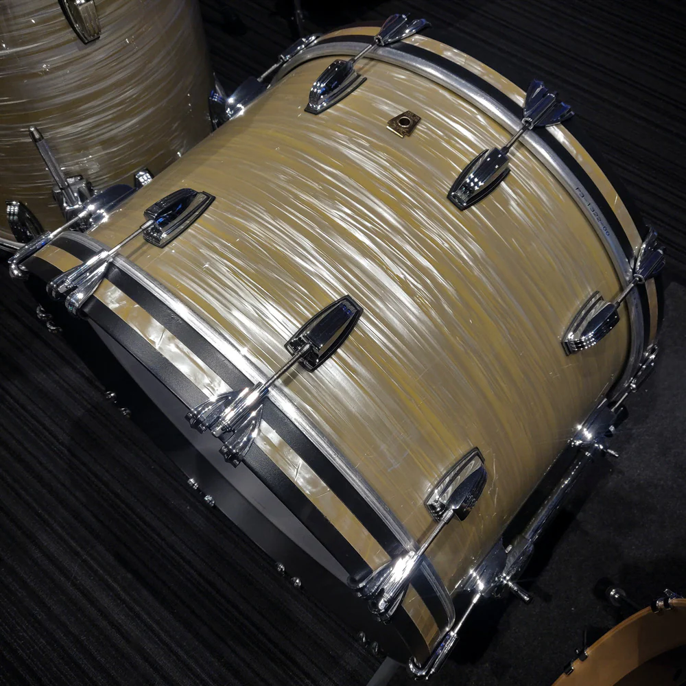 Ludwig Classic Maple Fab 22/13/16 3pc Drum Shell Pack - Olive Oyster - Image 3