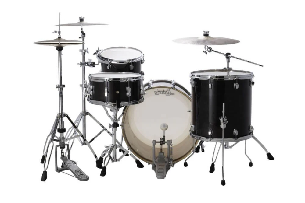 Ludwig Continental 22/12/16+14S Classic 4-Piece Drum Kit Shell Pack - Black Lacquer - Image 2