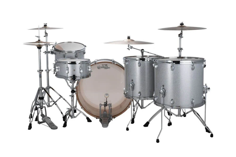 Ludwig Continental Classic 1-Up/2-Down 22/12/14/16+14S 5Pce Drum Shell Pack - Silver Sparkle - Image 3