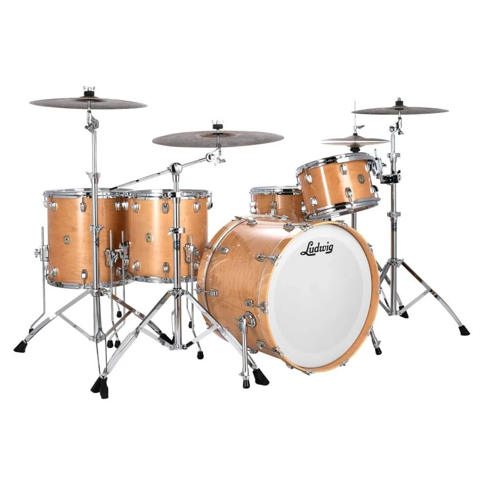 Ludwig Continental Classic Zep Set 26/14/16/18+14S 5Pce Drum Shell Pack - Natural Maple - Image 4