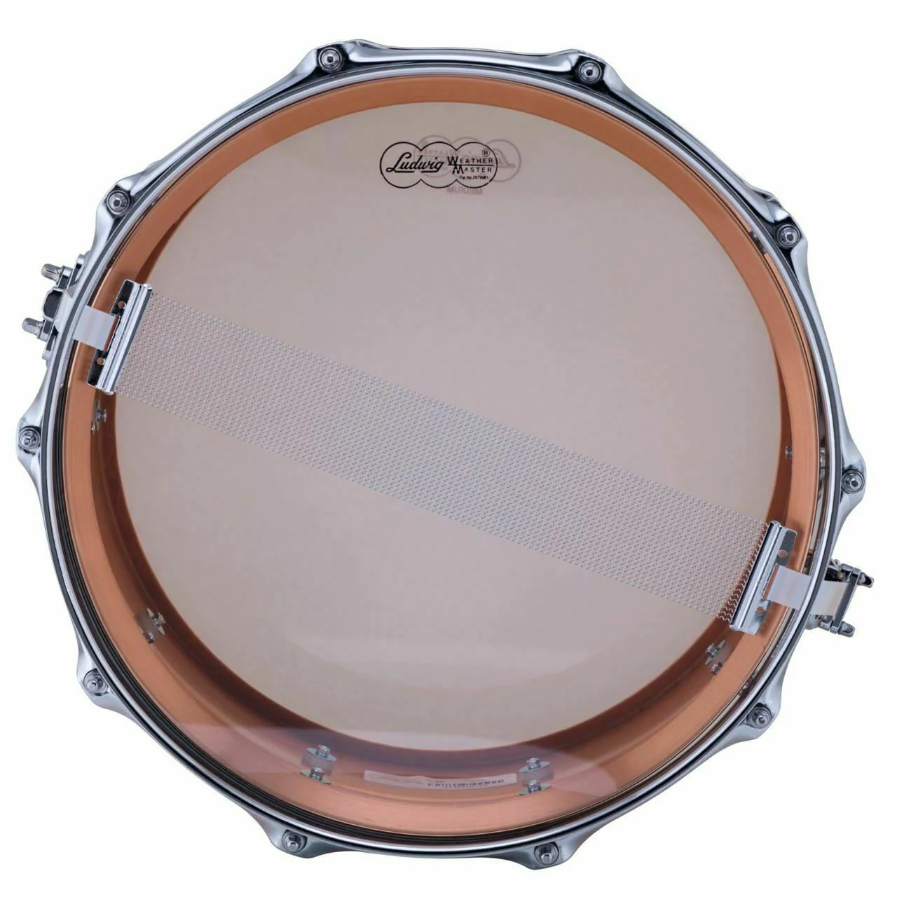 Ludwig Copper Phonic Snare Drum 5x14 Hammered Shell - Image 3