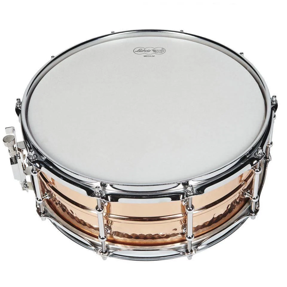 Ludwig Copper Phonic Snare Drum 5x14 Hammered Shell with Tube Lugs - Image 3