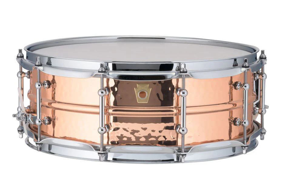 Ludwig Copper Phonic Snare Drum 5x14 Hammered Shell with Tube Lugs - Image 4