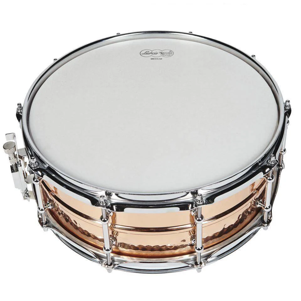Ludwig Copper Phonic Snare Drum 5x14 Hammered Shell with Tube Lugs - Image 6