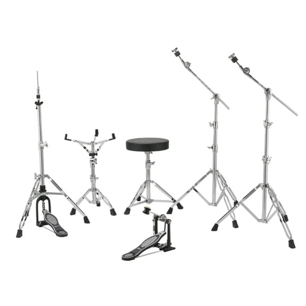 Ludwig Evolution 20/10/12/14+14S 5pce Drum Kit with Hardware - Platinum Sparkle - Image 2