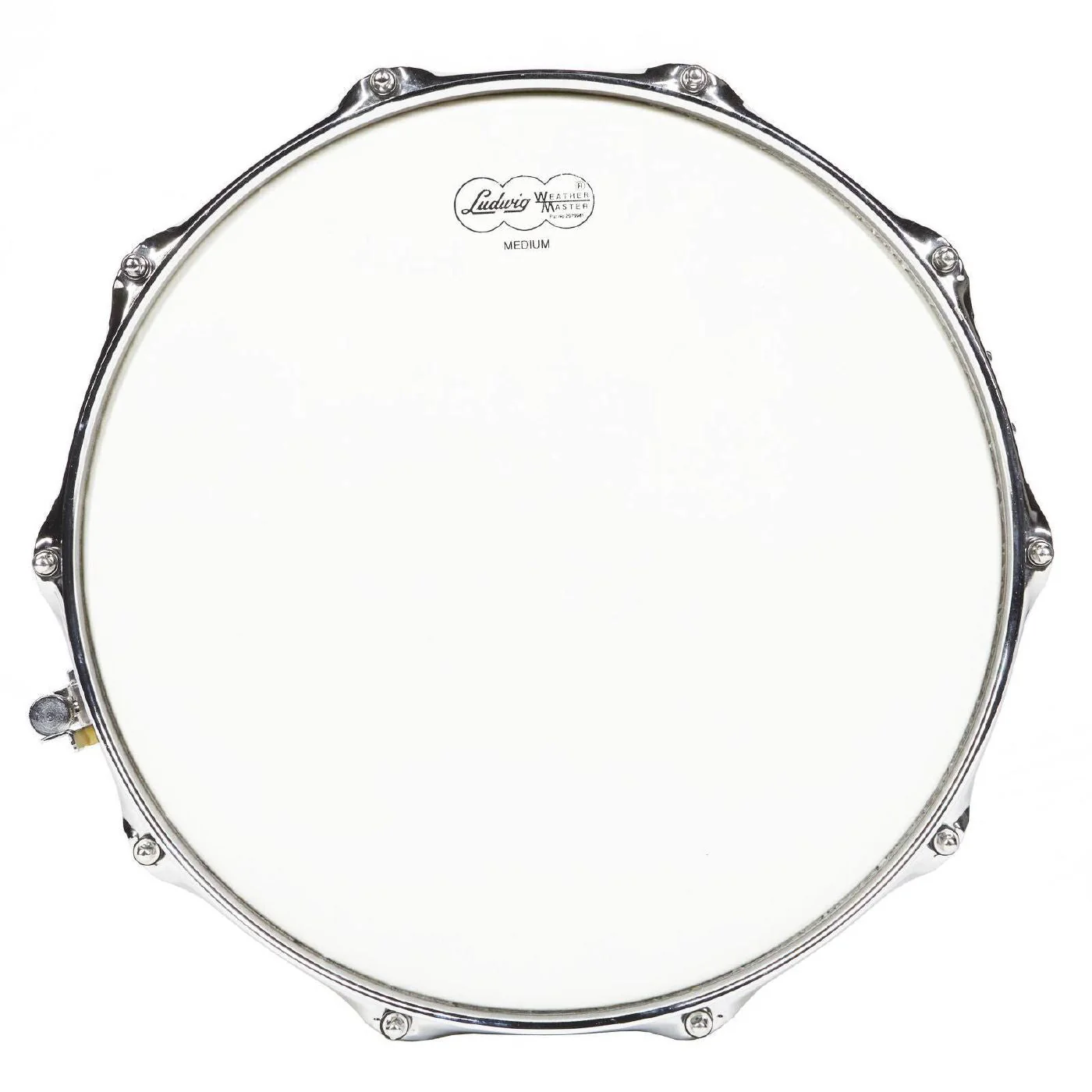 Ludwig Hammered Brass Snare Drum 6.5x14 with Tube Lugs, P85 & Throw Off - Image 2