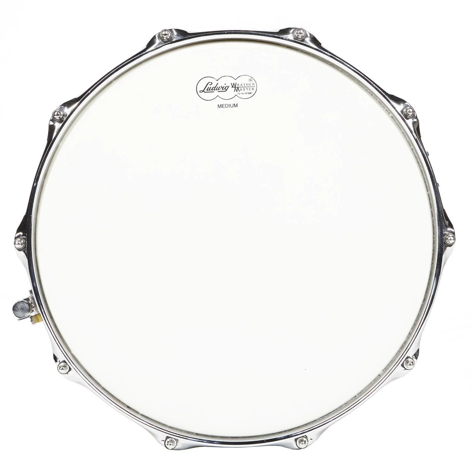 Ludwig Hammered Brass Snare Drum 6.5x14 with Tube Lugs, P85 & Throw Off - Image 4