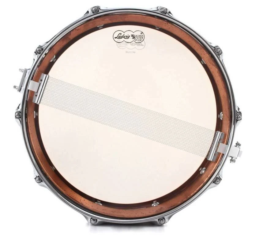 Ludwig L1LC661 Copper Phonic 5x14 Inch Imperial Lugs Snare Drum - Raw Shell - Image 2