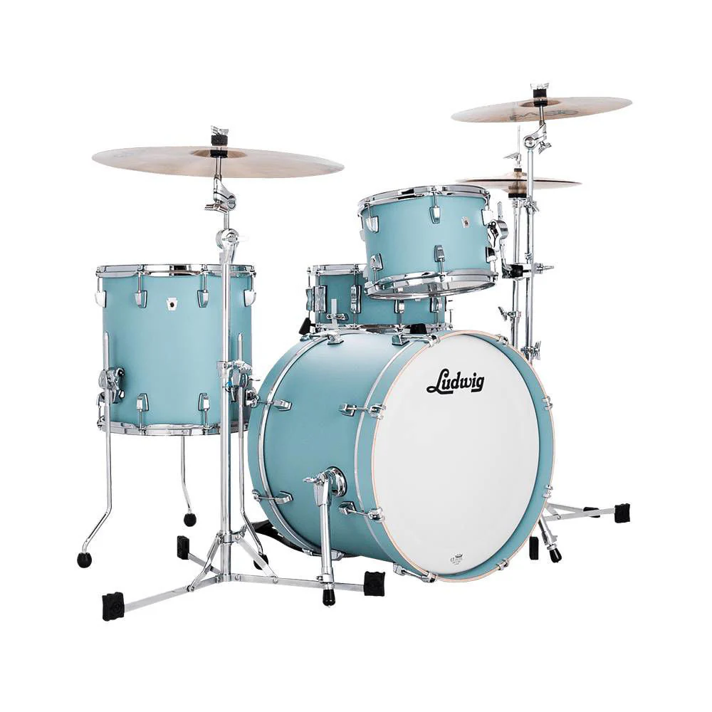 Ludwig Neusonic Downbeat Drum Kit 3-pc Outfit 20in in Skyline Blue - Image 2