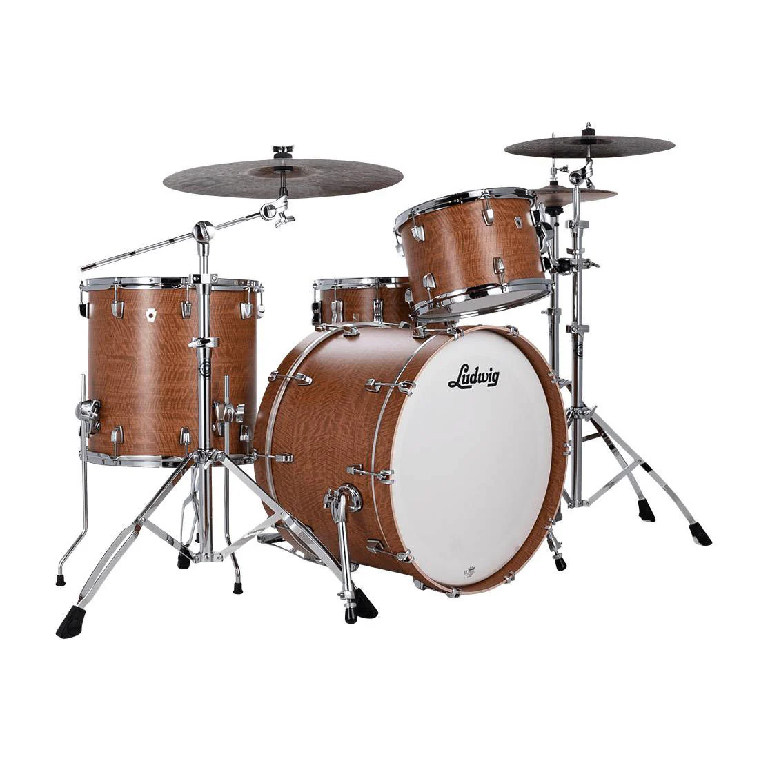 Ludwig Neusonic Downbeat Drum Kit 3-pc Outfit 20in - Satinwood