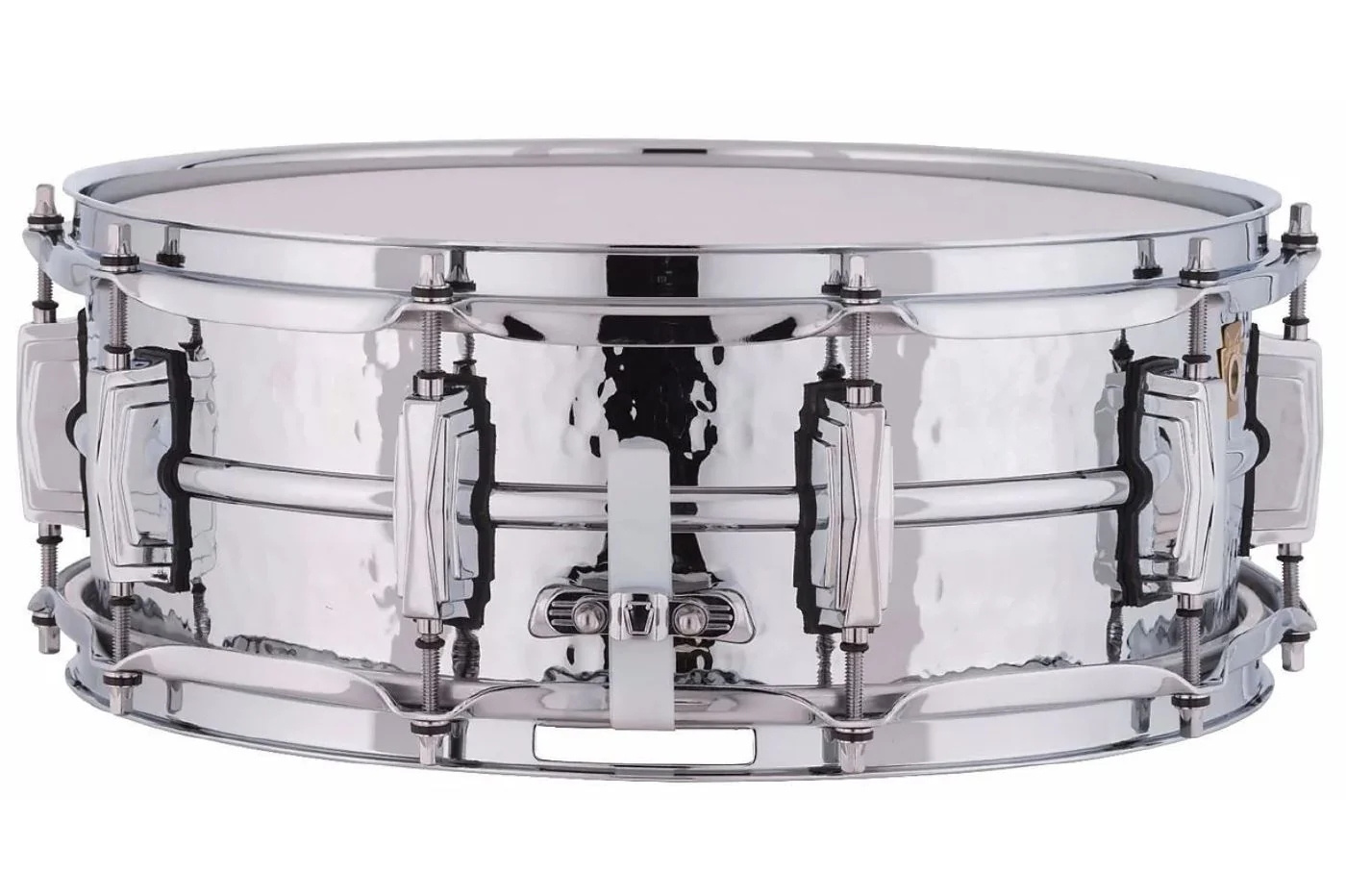 Ludwig Supraphonic Chrome Snare Drum 5x14 Hammered Shell with Imperial Lugs - Image 2