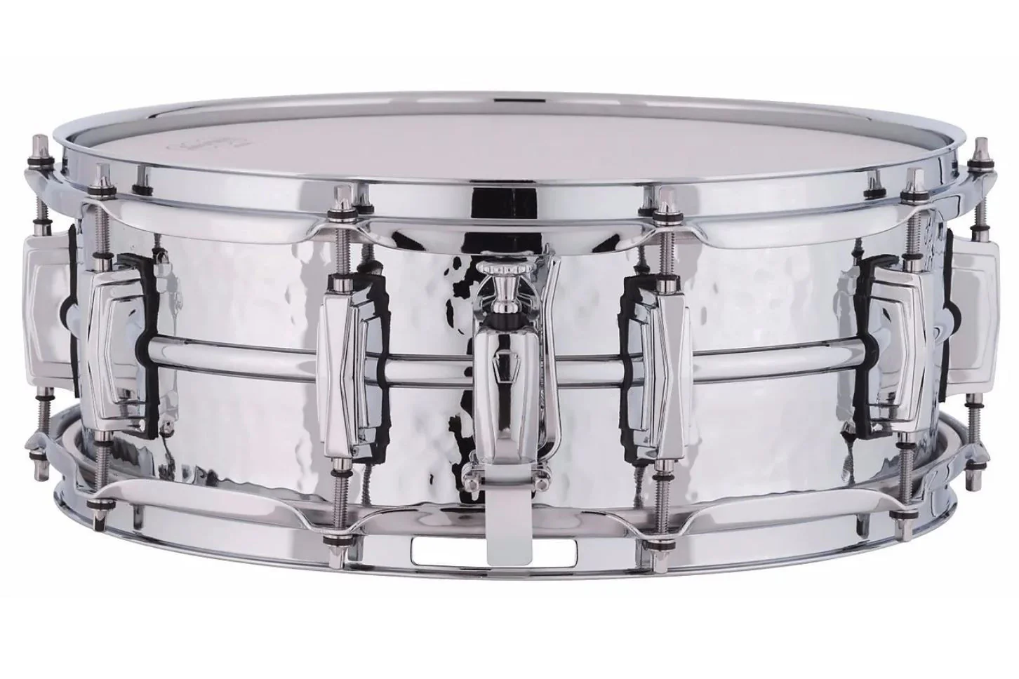 Ludwig Supraphonic Chrome Snare Drum 5x14 Hammered Shell with Imperial Lugs - Image 3