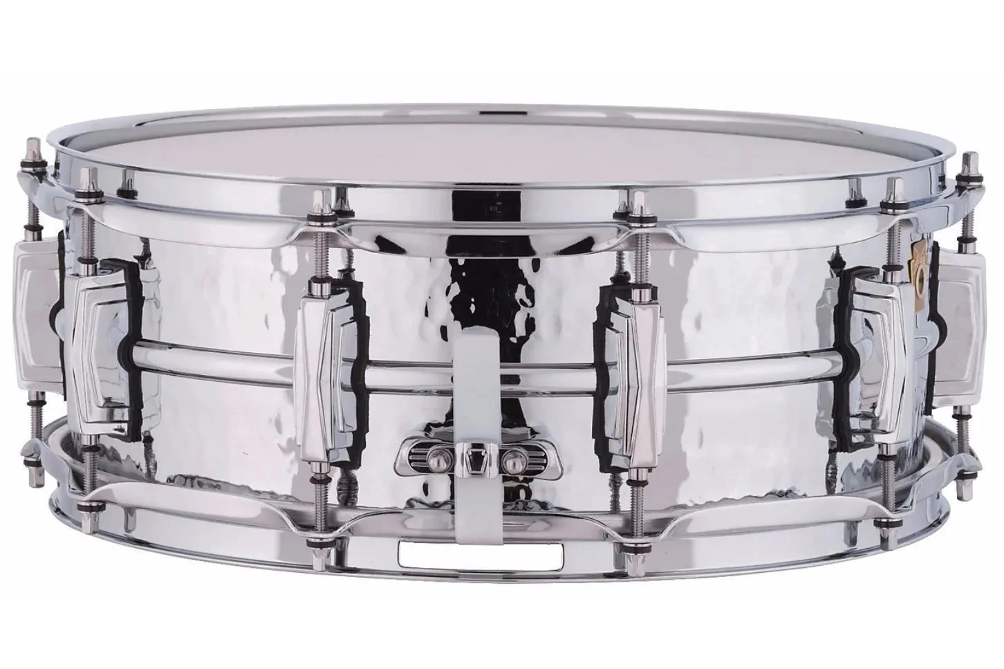 Ludwig Supraphonic Chrome Snare Drum 5x14 Hammered Shell with Imperial Lugs - Image 4