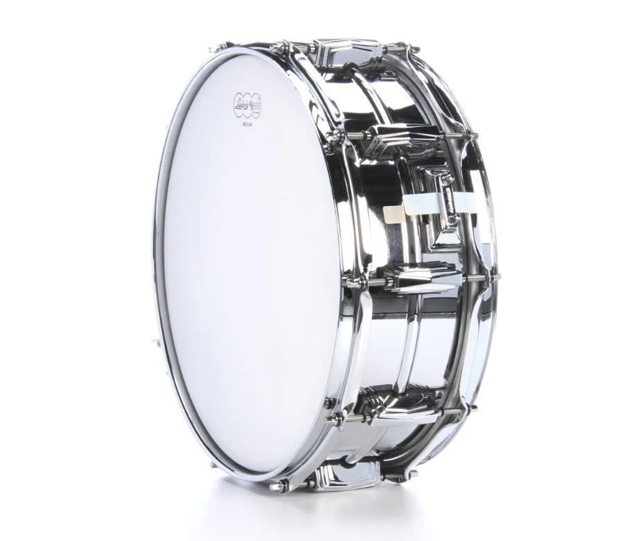 Ludwig Supraphonic Chrome Snare Drum - 5X14 Smooth Shell, Imperial Lugs - Image 3
