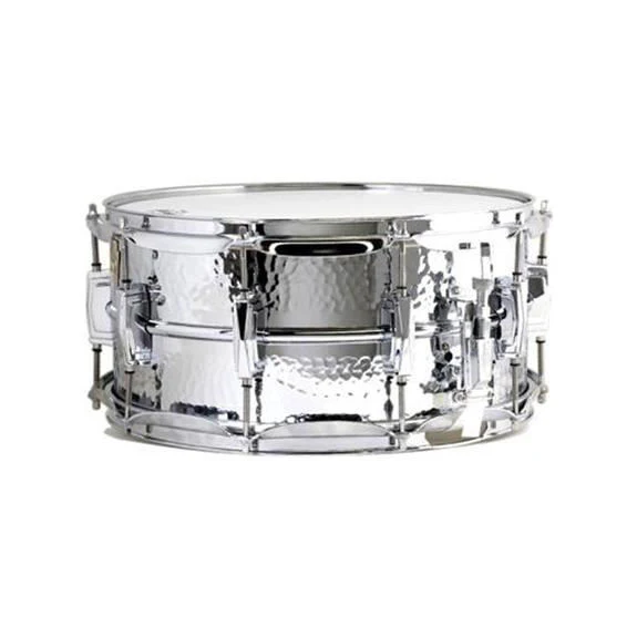 Ludwig Supraphonic Chrome Snare Drum 6.5x14 Hammered Shell with Imperial Lugs - Image 2