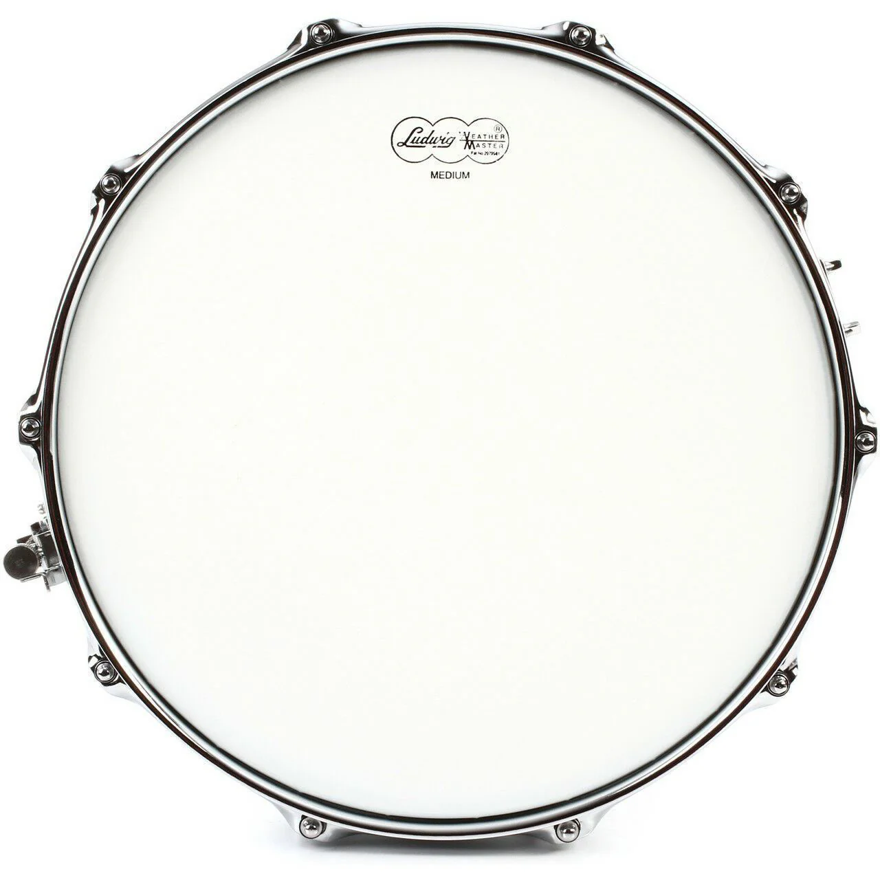 Ludwig Supraphonic Chrome Snare Drum 6.5x14 Hammered Shell with Tube Lugs - Image 3