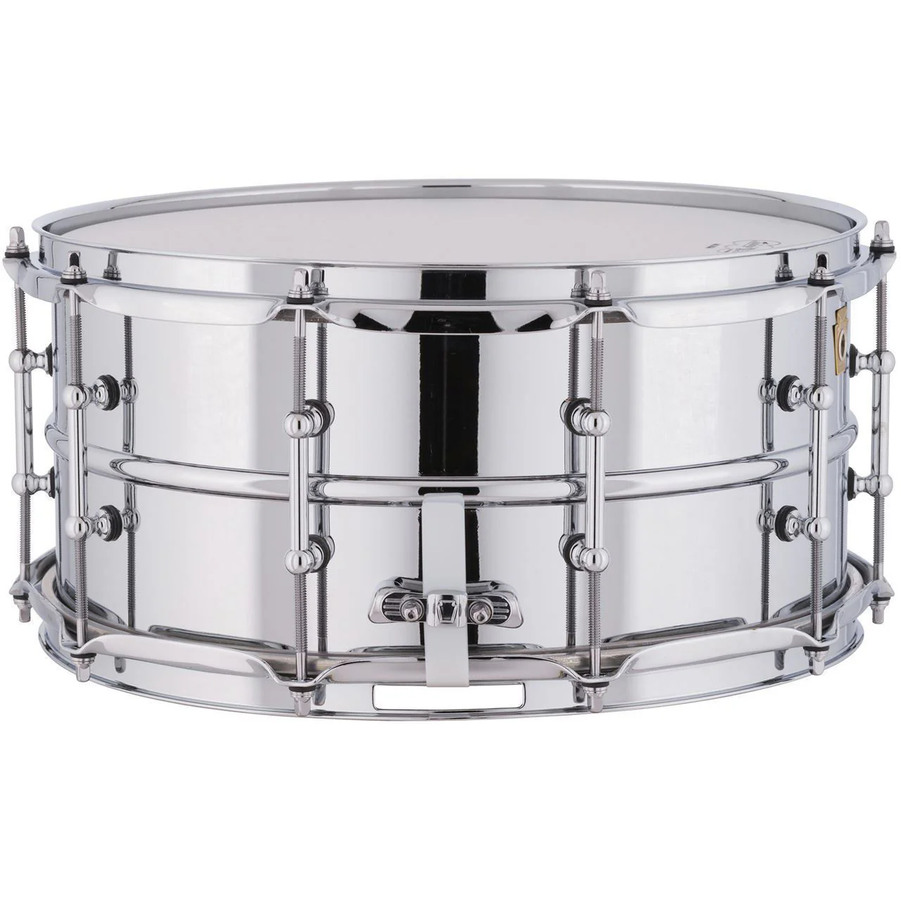 Ludwig Supraphonic Chrome Snare Drum 6.5x14 Smooth Shell with Tube Lug - Image 4