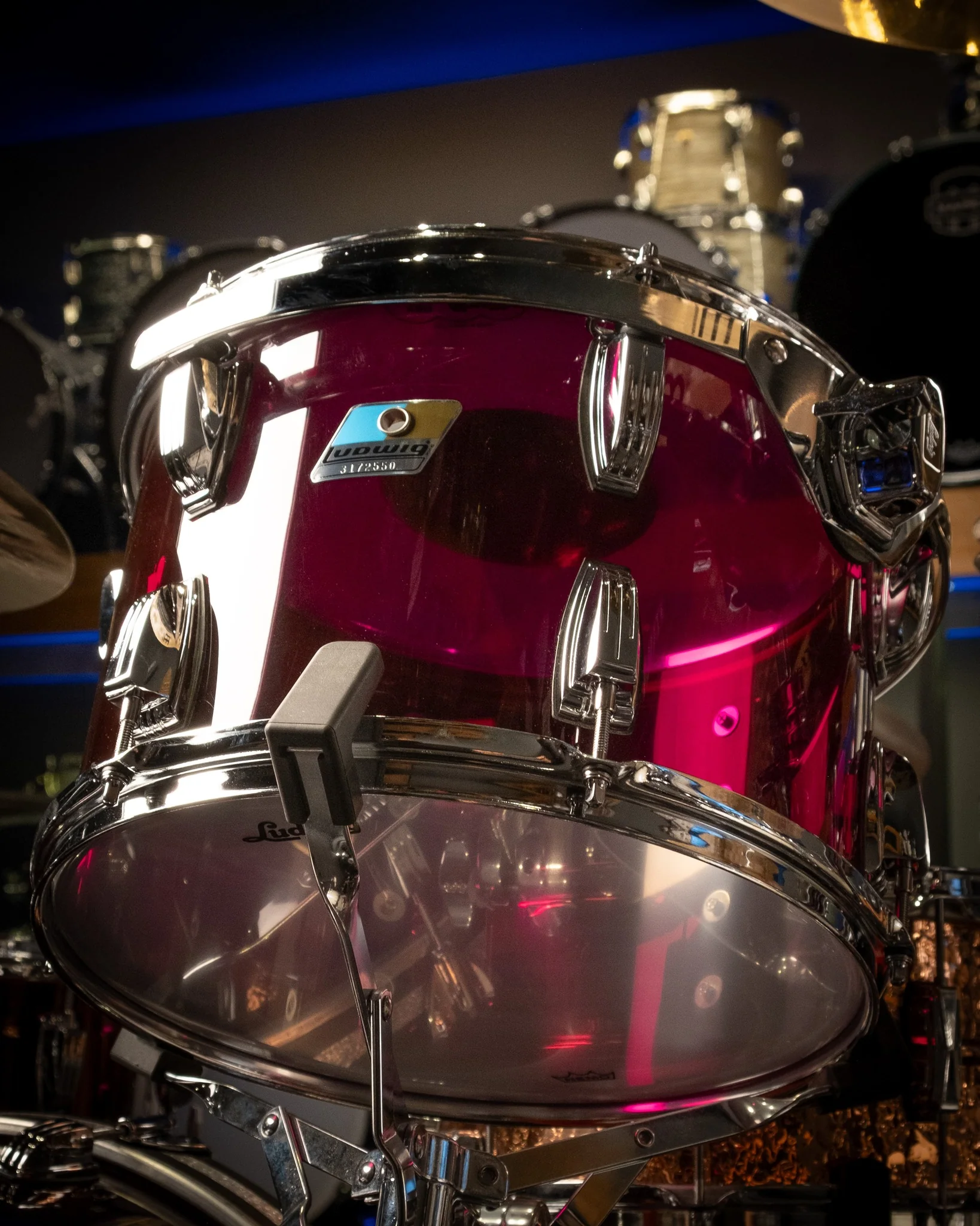 Ludwig Vistalite 3 Piece FAB - Purple Drum Kit - Image 3