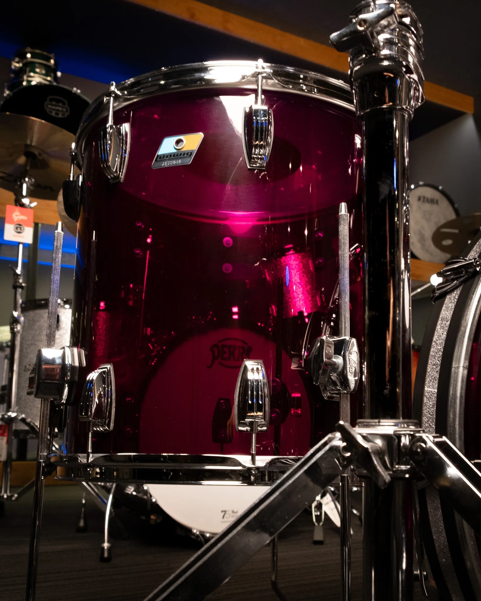 Ludwig Vistalite 3 Piece FAB - Purple Drum Kit - Image 4