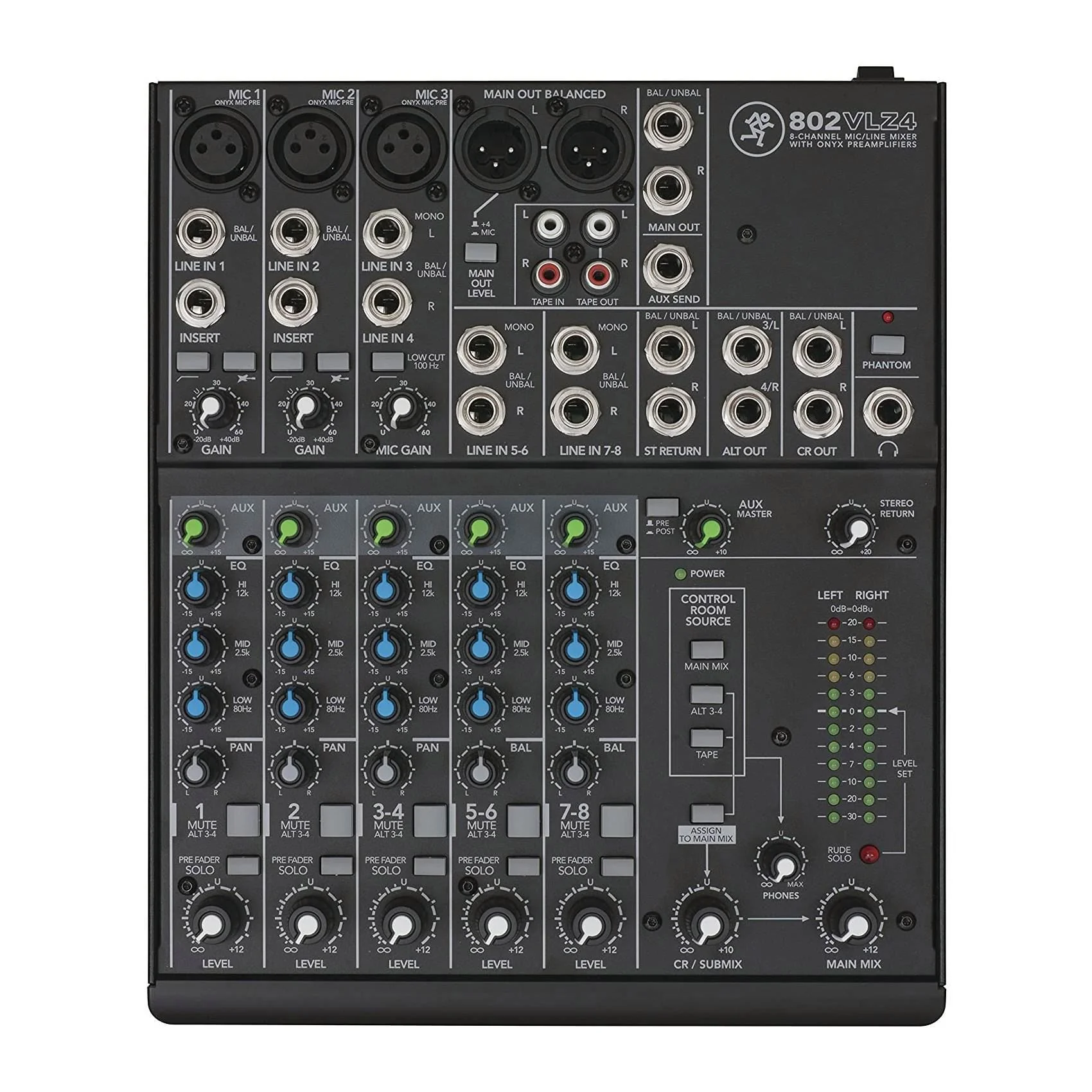 Mackie 802VLZ4 8-Channel Ultra Compact Mixer