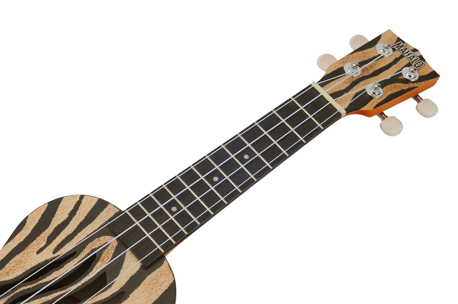 Mahalo Art II Series Soprano Ukulele - Zebra - Image 7
