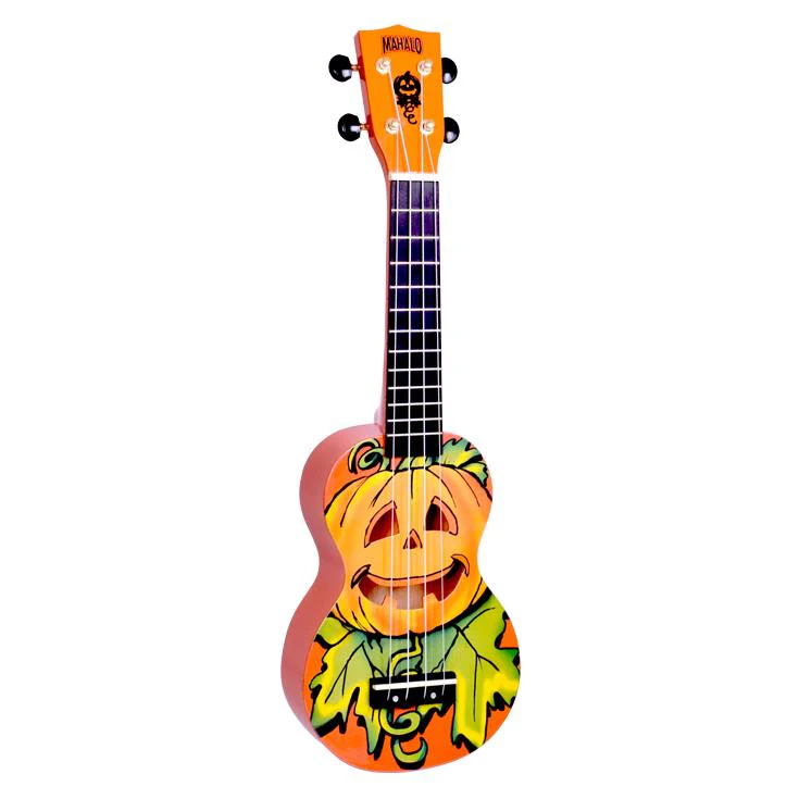 Mahalo Art Series Halloween Pumpkin Soprano Ukulele - Image 2