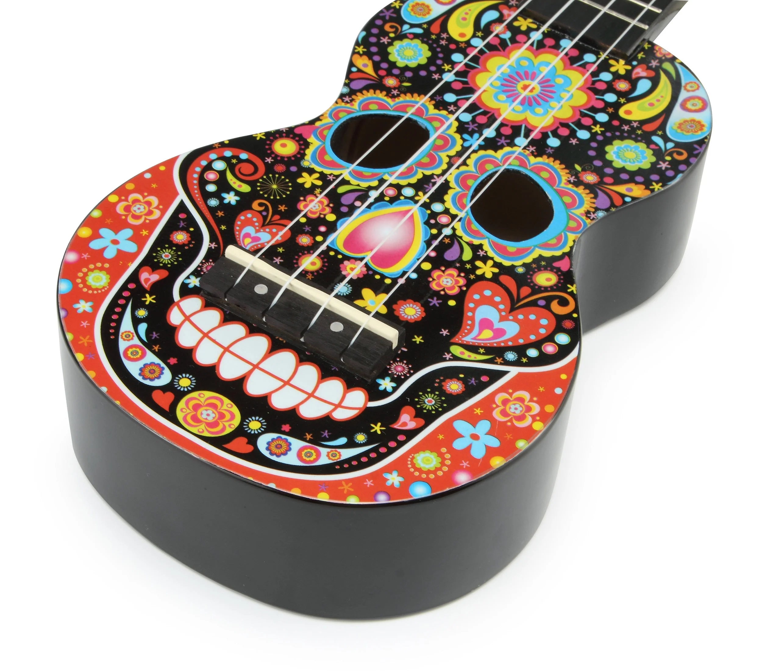 Mahalo Art Series - Skull Bk Ukulele - Image 10