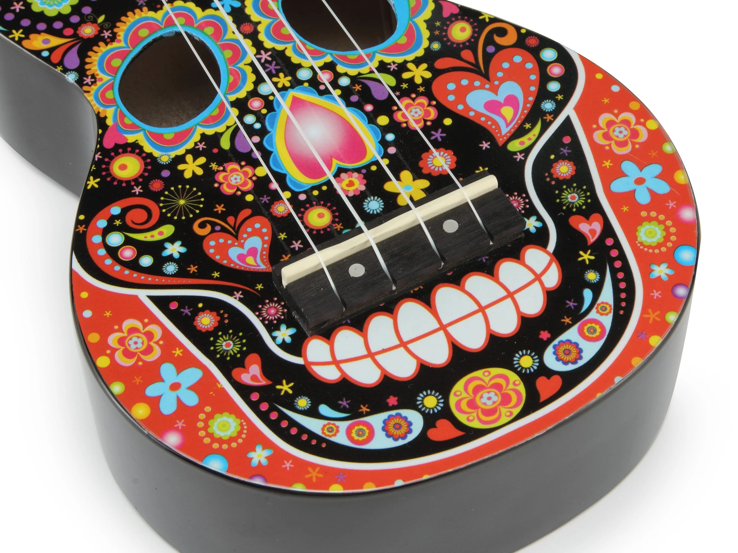 Mahalo Art Series - Skull Bk Ukulele - Image 7