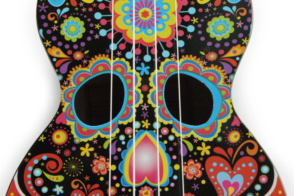 Mahalo Art Series - Skull Bk Ukulele - Image 8