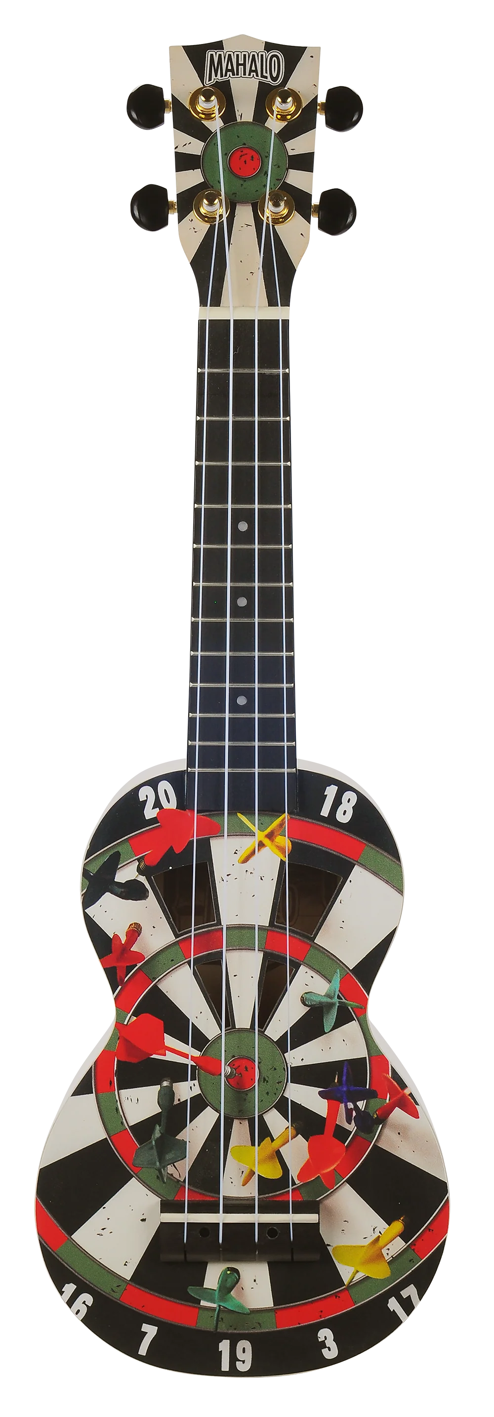 Mahalo Art Series Soprano Darts Ukulele - White Matt
