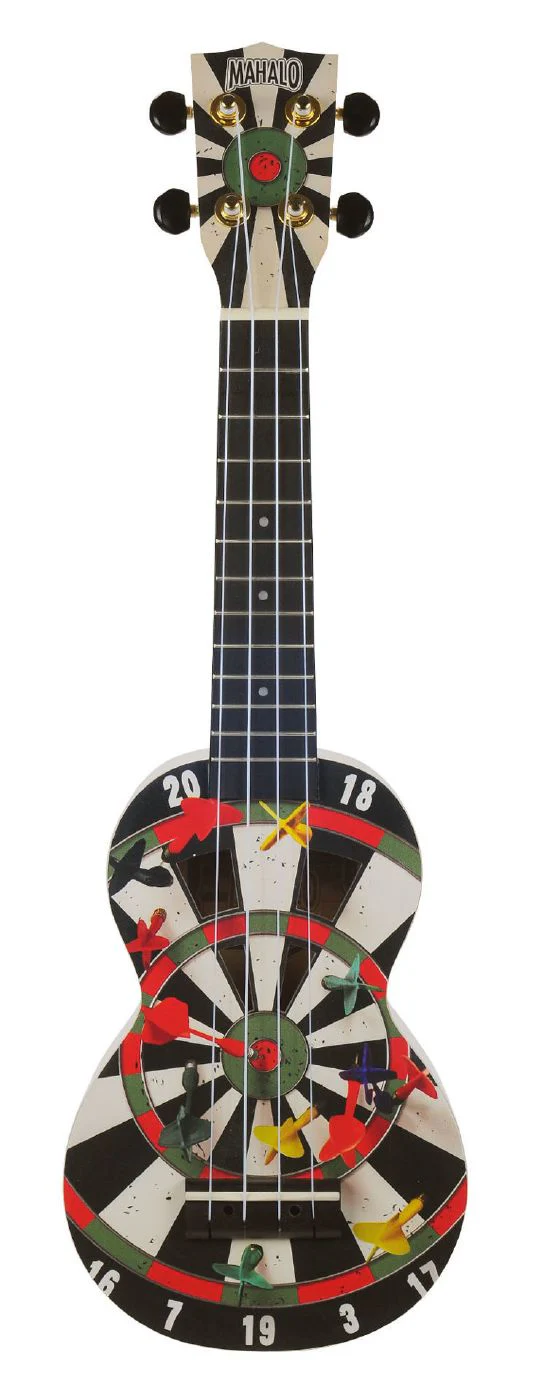 Mahalo Art Series Soprano Darts Ukulele - White Matt - Image 11