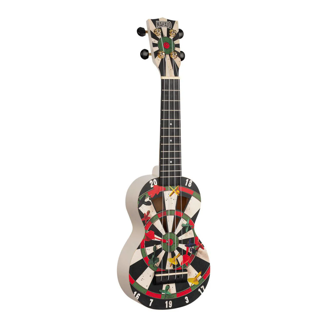 Mahalo Art Series Soprano Darts Ukulele - White Matt - Image 12