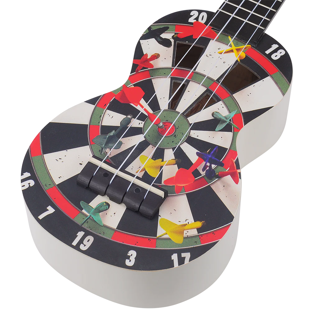 Mahalo Art Series Soprano Darts Ukulele - White Matt - Image 6