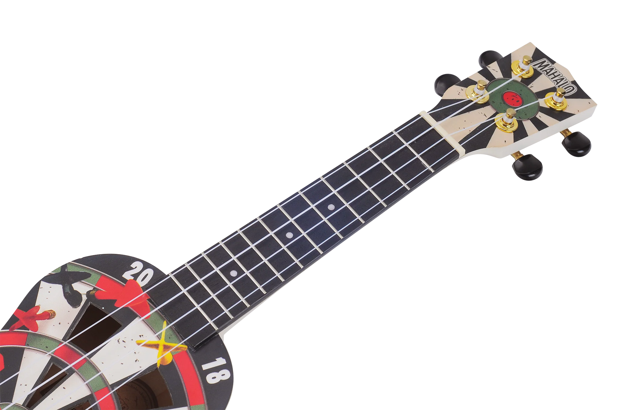 Mahalo Art Series Soprano Darts Ukulele - White Matt - Image 8