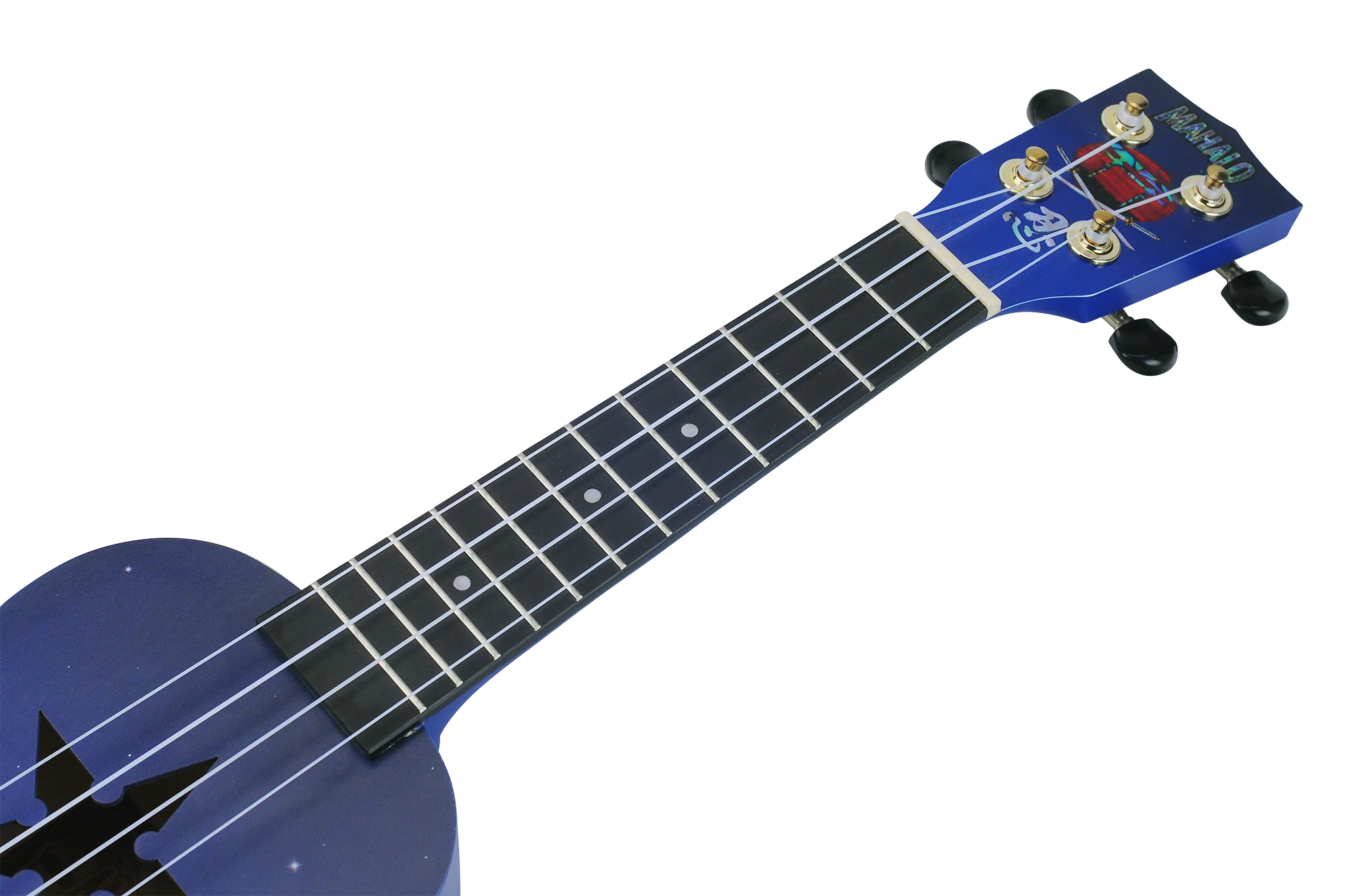 Mahalo Art Series Soprano Ninja Ukulele - Blue Matt - Image 6