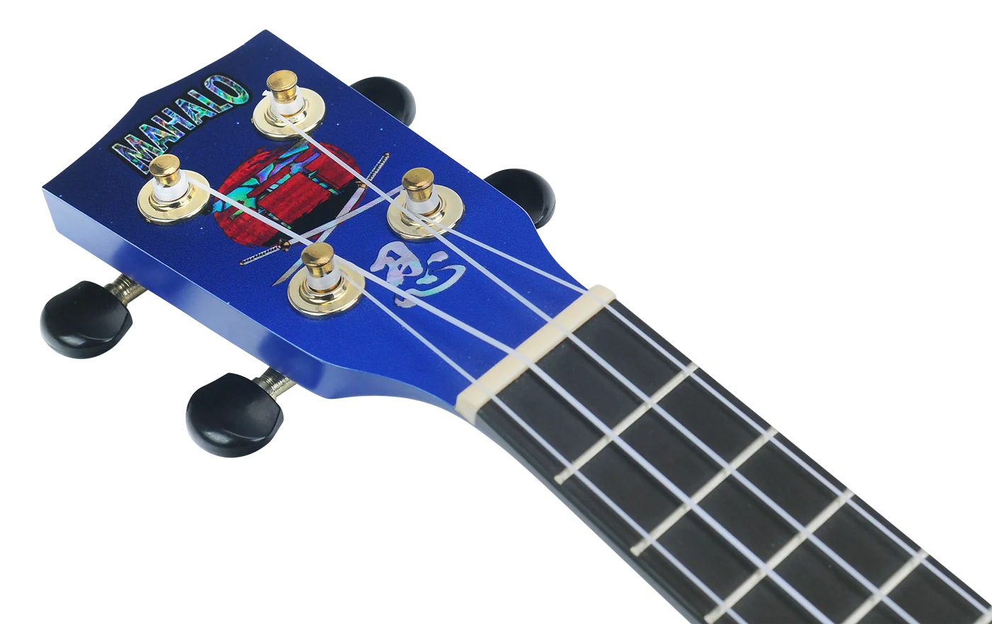 Mahalo Art Series Soprano Ninja Ukulele - Blue Matt - Image 9
