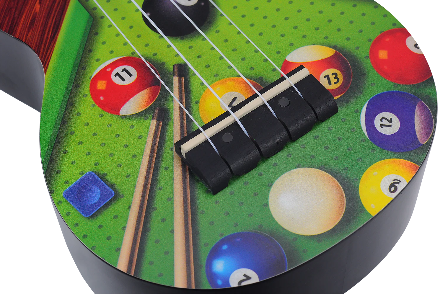 Mahalo Art Series Soprano Pool Ukulele - Black Matt - Image 9