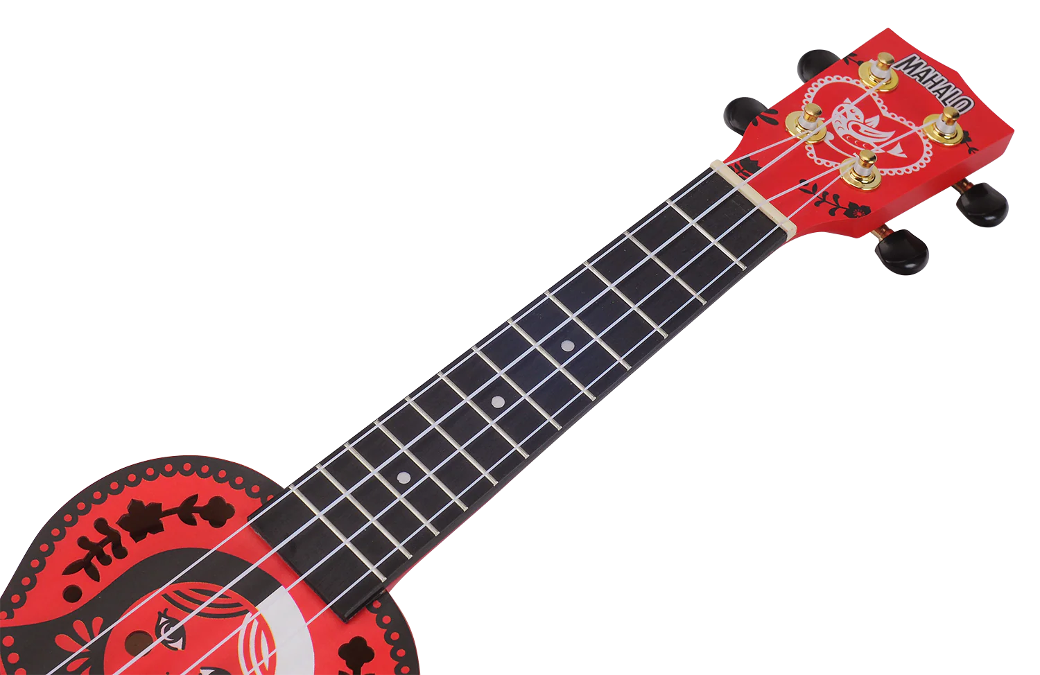 Mahalo Art Series Soprano Russian Doll Ukulele - Red Matt - Image 7