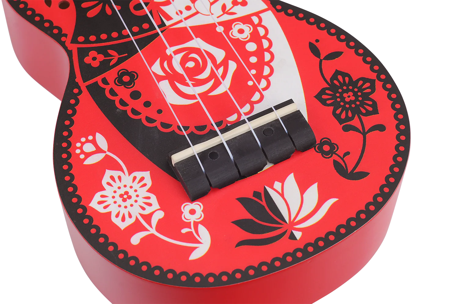 Mahalo Art Series Soprano Russian Doll Ukulele - Red Matt - Image 9