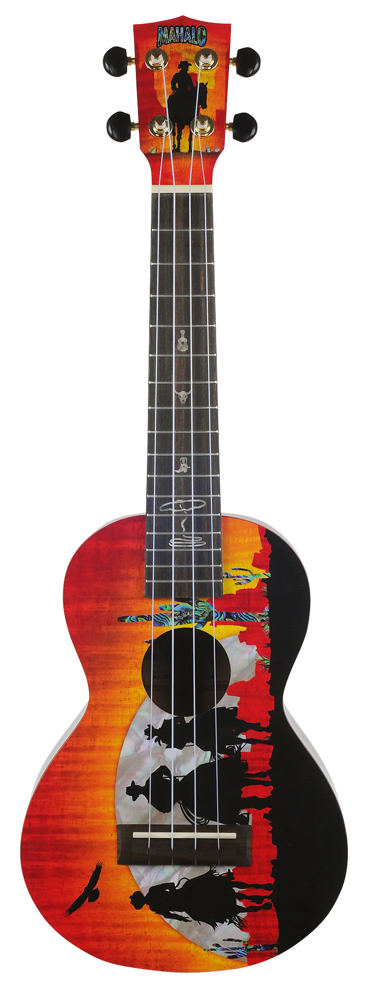 Mahalo Artist Elite Series Concert Ukulele - Unique Wild West