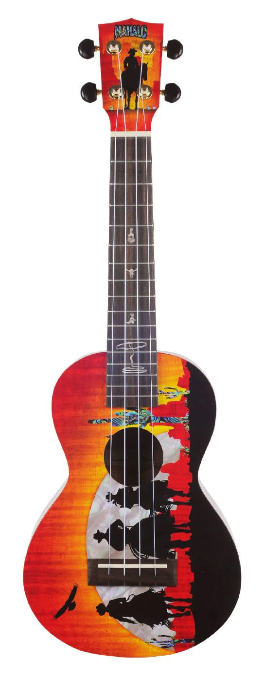 Mahalo Artist Elite Series Concert Ukulele - Unique Wild West - Image 11
