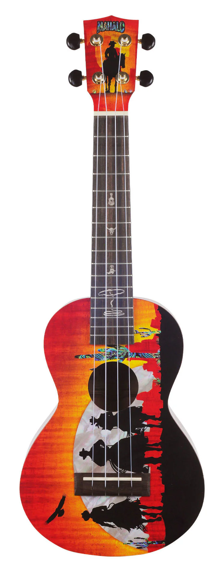 Mahalo Artist Elite Series Concert Ukulele - Unique Wild West - Image 12