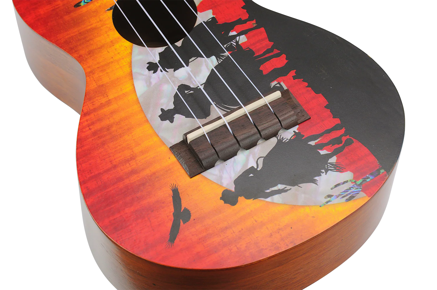 Mahalo Artist Elite Series Concert Ukulele - Unique Wild West - Image 8