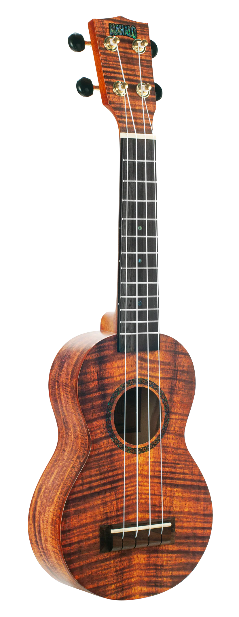 Mahalo Artist Elite Series MA1 Soprano Ukelele ‚Äì Photo Flame Koa - Image 2