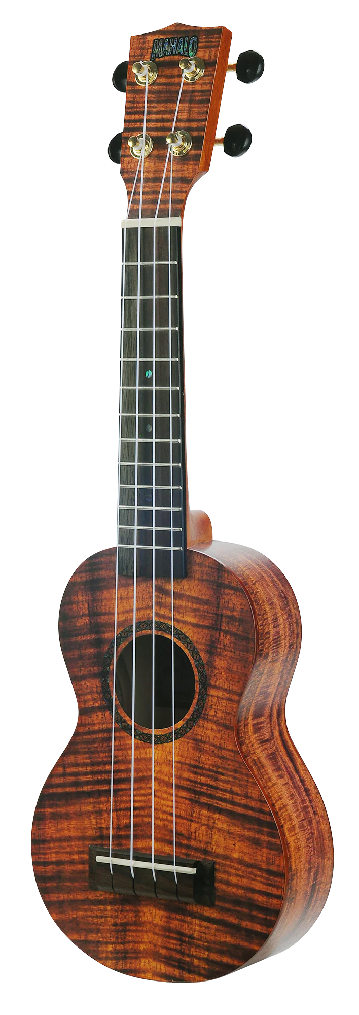 Mahalo Artist Elite Series MA1 Soprano Ukelele ‚Äì Photo Flame Koa - Image 3