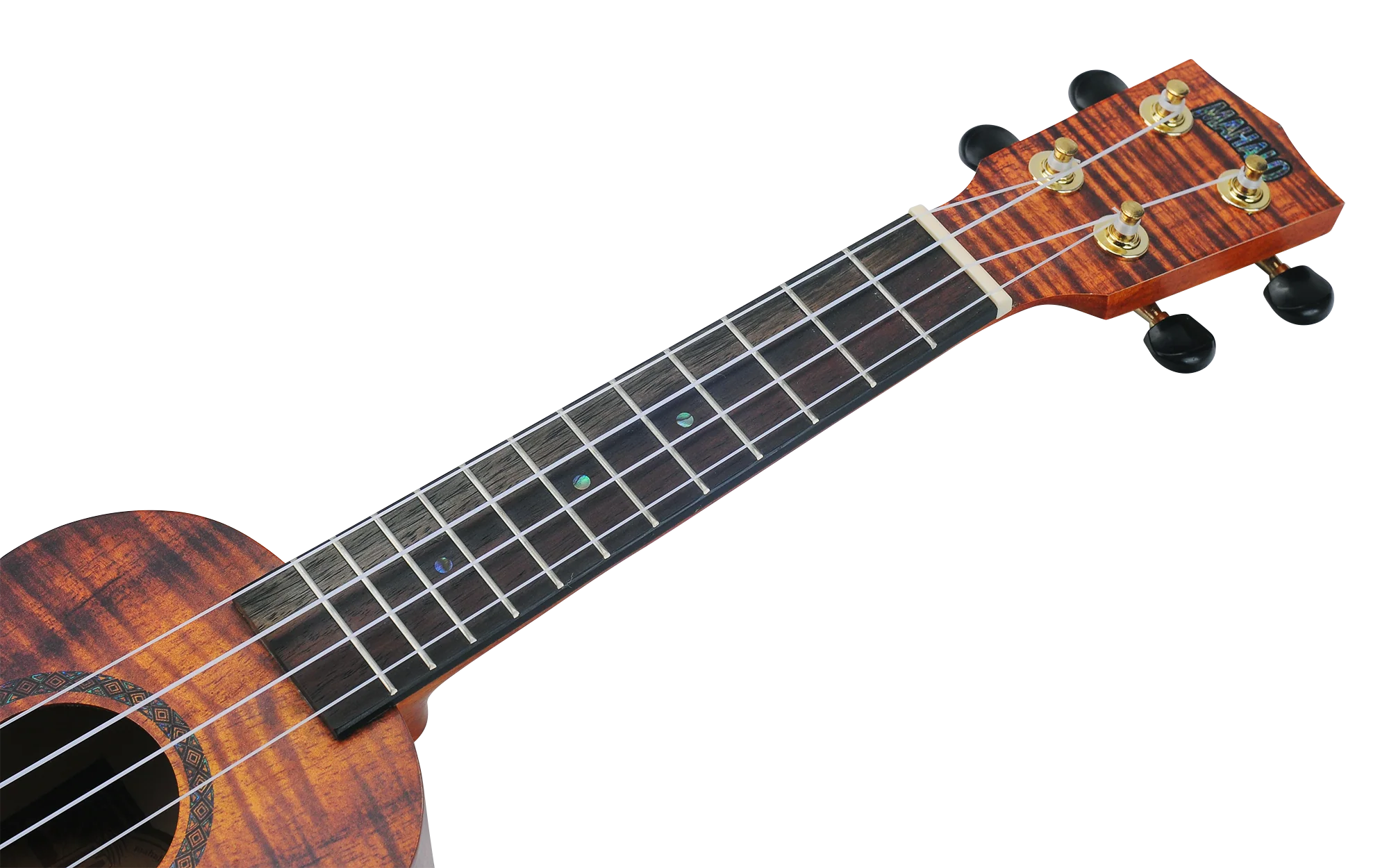 Mahalo Artist Elite Series MA1 Soprano Ukelele ‚Äì Photo Flame Koa - Image 6