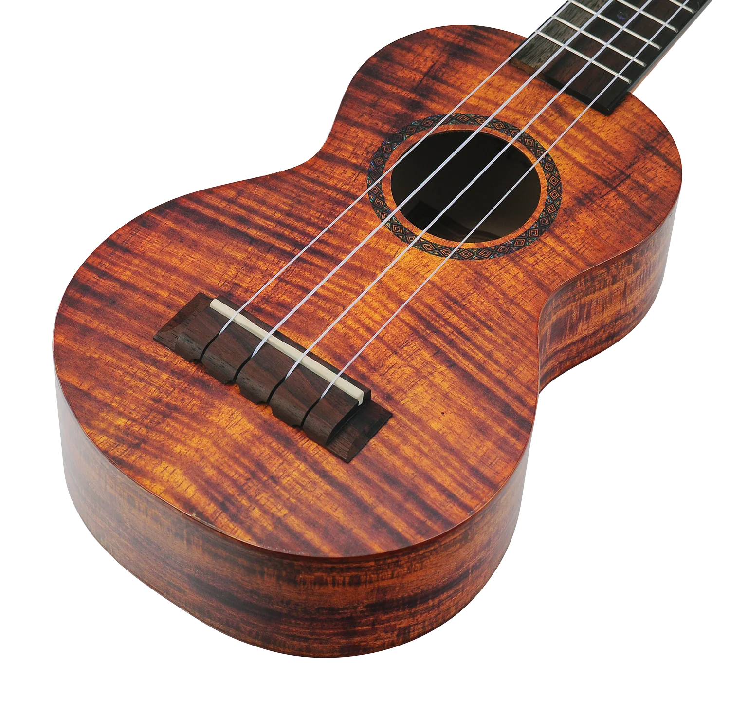 Mahalo Artist Elite Series MA1 Soprano Ukelele ‚Äì Photo Flame Koa - Image 7
