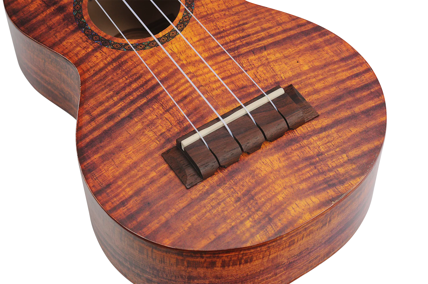 Mahalo Artist Elite Series MA1 Soprano Ukelele ‚Äì Photo Flame Koa - Image 8