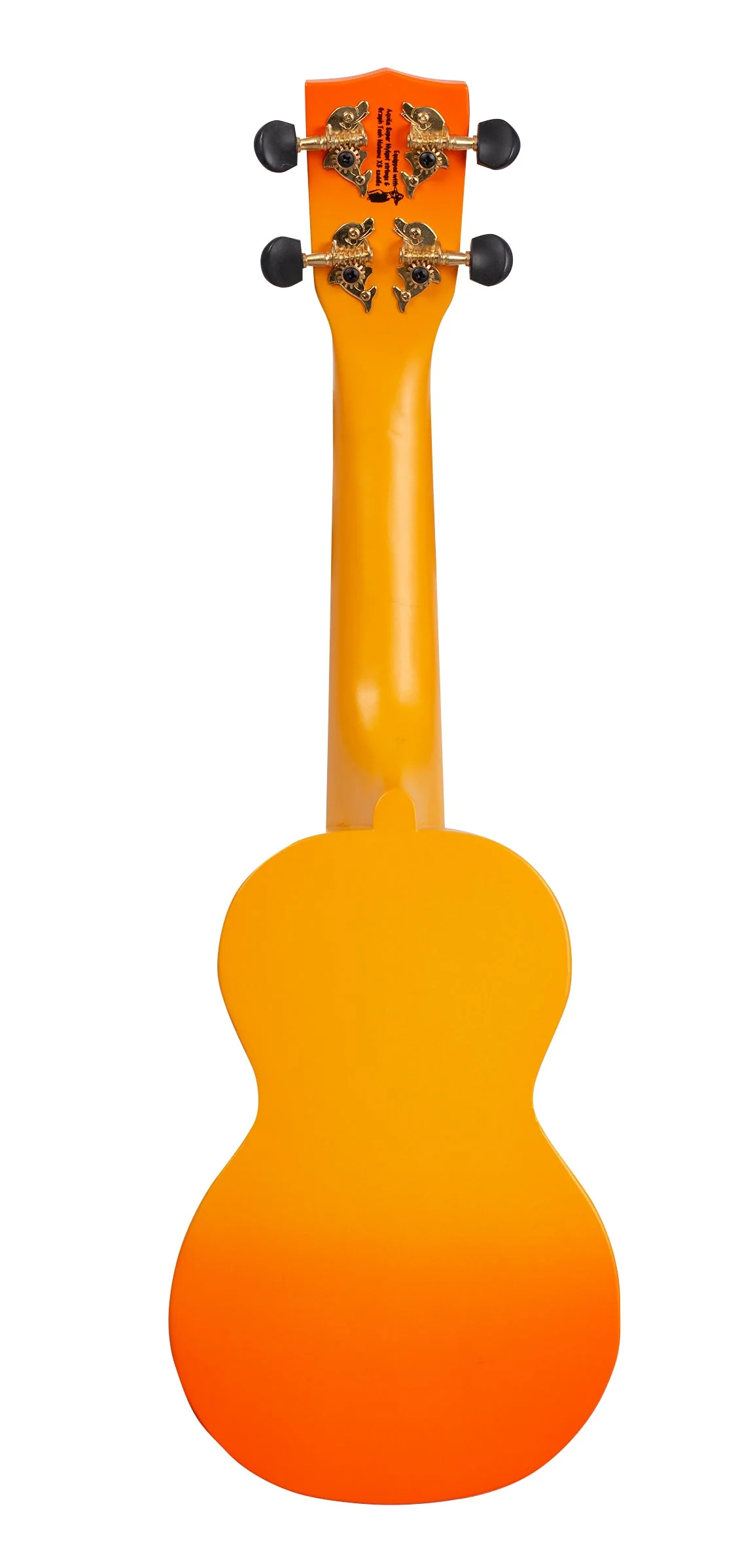 Mahalo Designer Hawaiian Palm Tree Ukulele - Orange Burst - Image 3