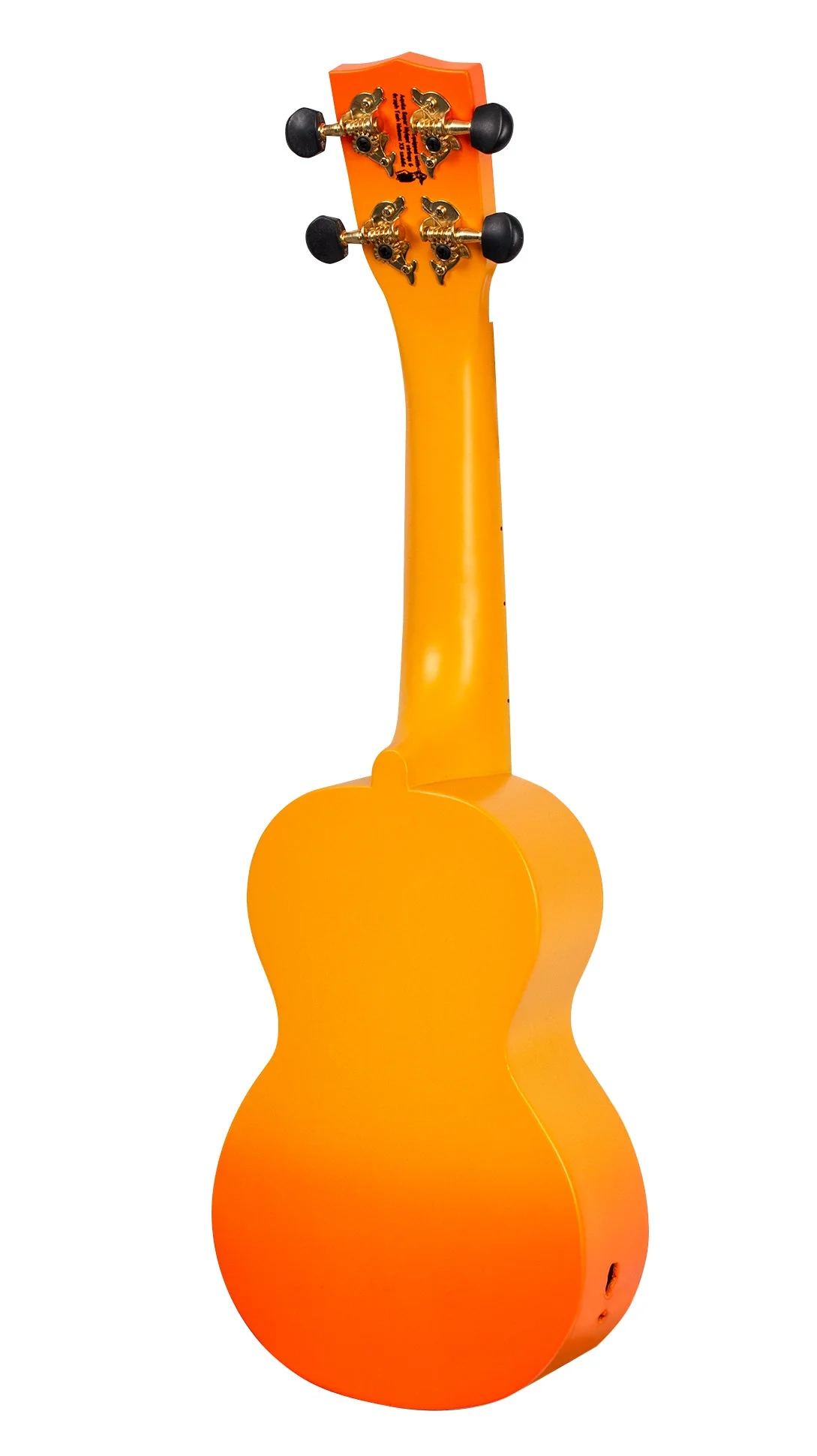 Mahalo Designer Hawaiian Palm Tree Ukulele - Orange Burst - Image 4